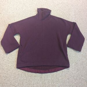 Athleta Cozy Karma Funnel Neck Sweatshirt Womens M Spiced Cabernet Athleisure